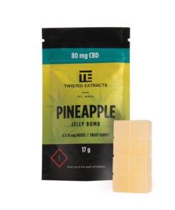Pineapple Jelly Bomb – 80mg CBD | Twisted Extracts